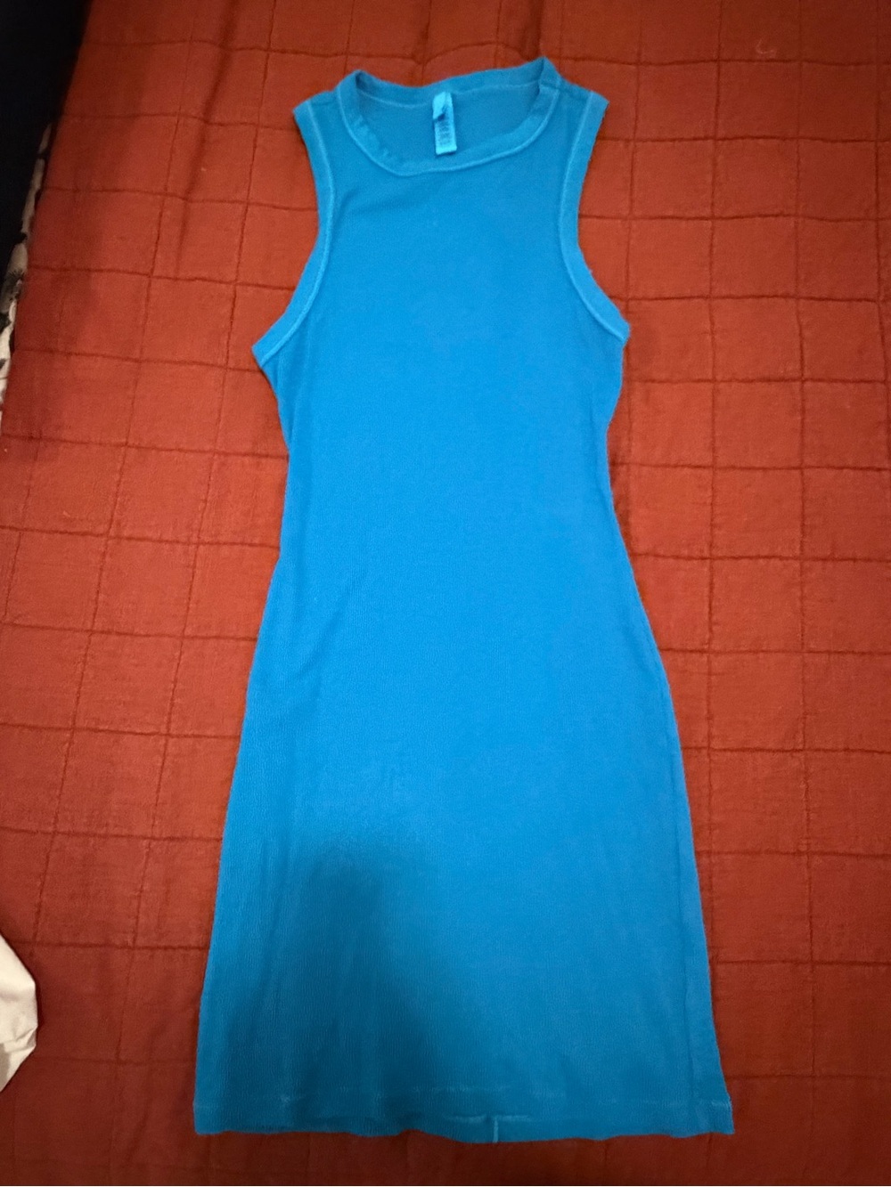 SKIMS Mikonos color Sleeveless Ribbed Mini Dress